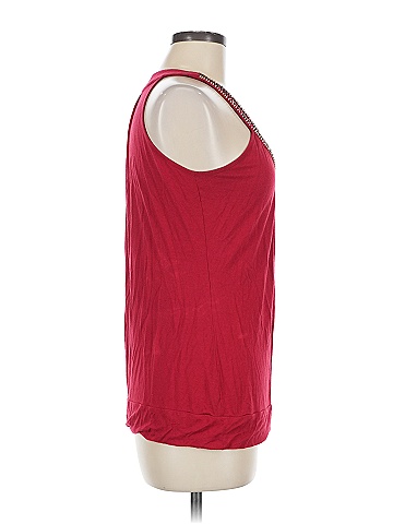Design History Red Sleeveless Blouse Size M