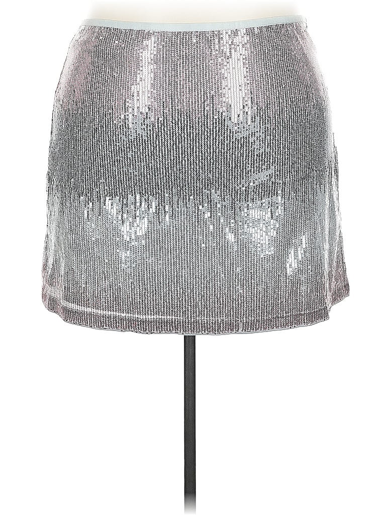 Pre-owned Assorted Brands Casual Skirt In Silver