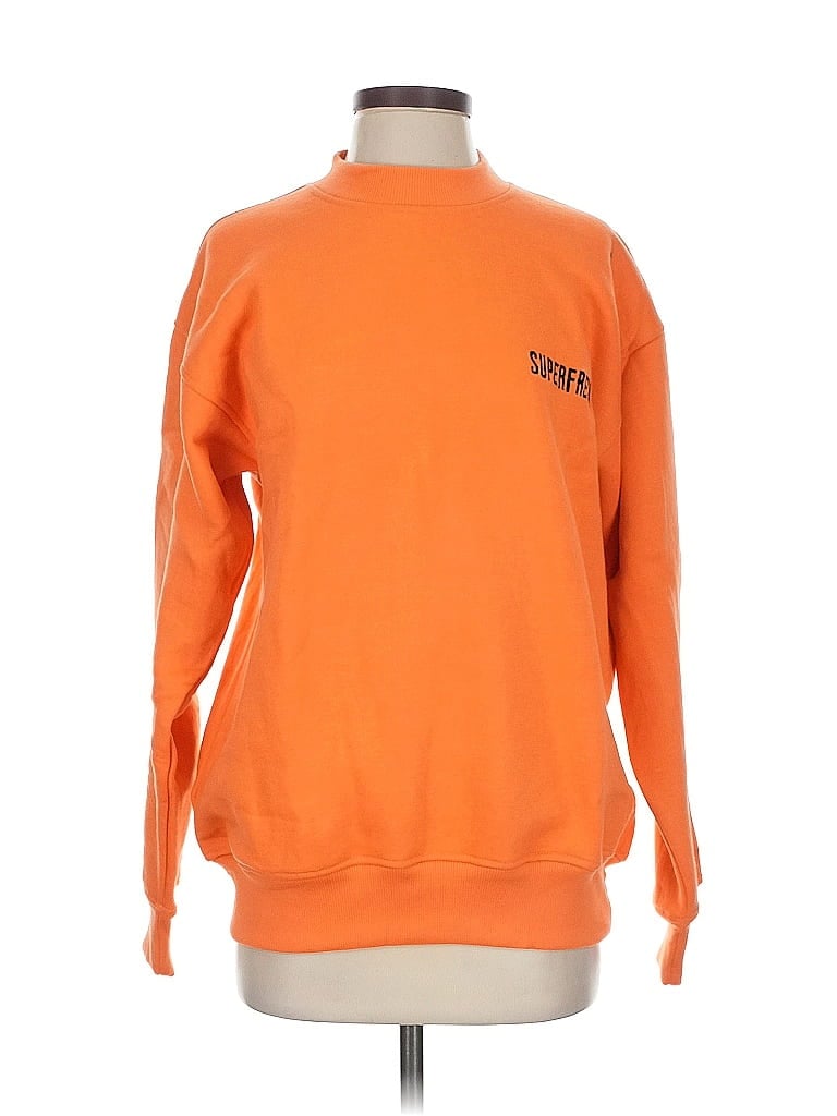 Pre-owned Assorted Brands Sweatshirt In Orange