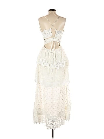Self-Portrait Ivy Lace Trim Midi Dress (view 2)
