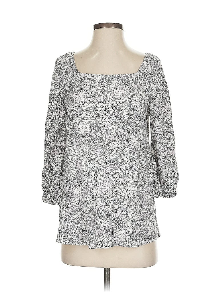 Click to view more detailed imagery on our partner's website Pre-owned Jjill 3/4 Sleeve T-shirt In Silver