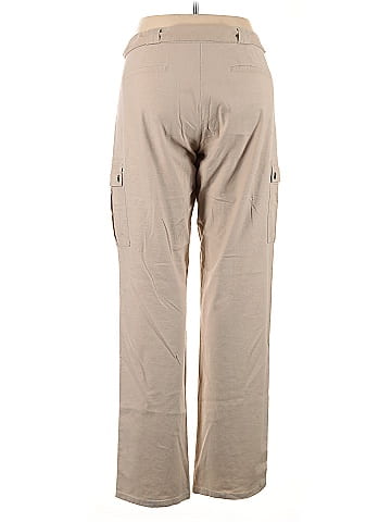 Long Elegant Legs Tan Linen Pants Size 12