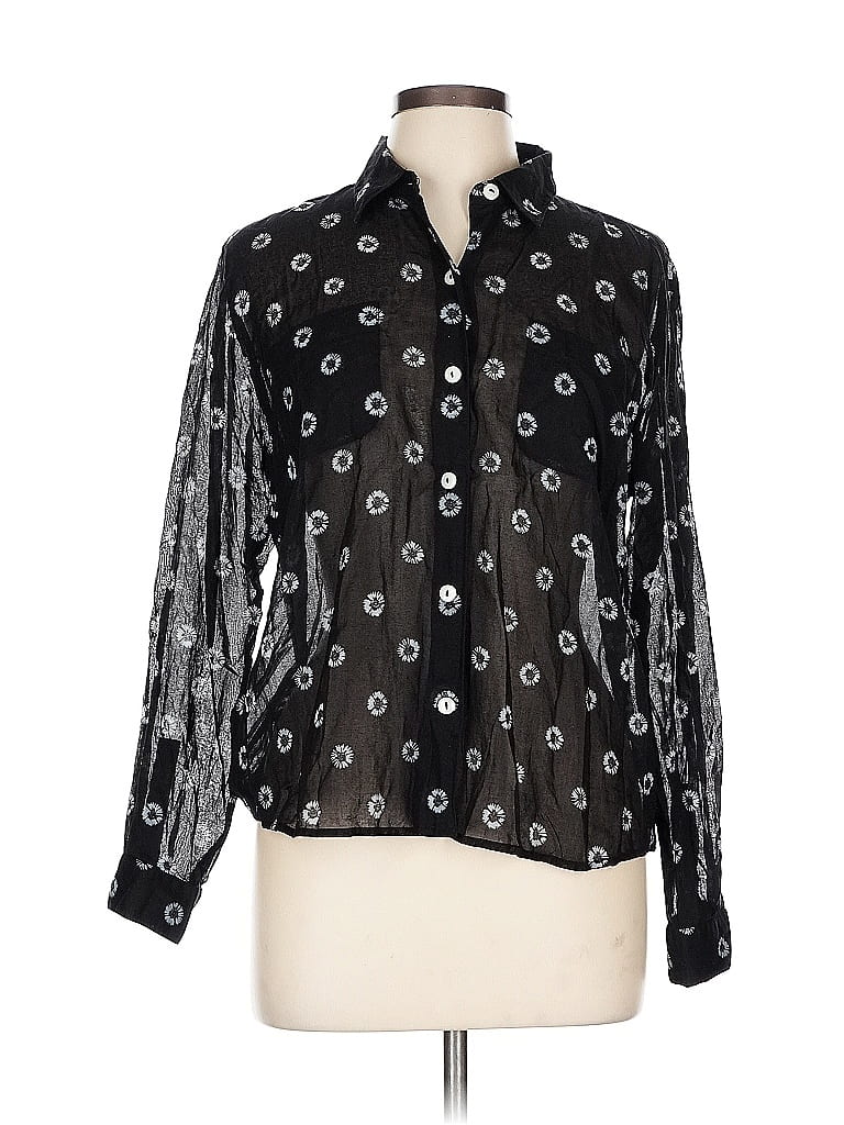 LIZ CLAIBORNE Pre-owned Long Sleeve Blouse In Black