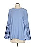 Rungolee 100% Polyester Blue Purple 3/4 Sleeve Blouse Size S - photo 1