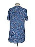Old Navy 100% Rayon Paisley Blue Short Sleeve Button-Down Shirt Size S - photo 2
