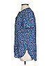 Old Navy 100% Rayon Paisley Blue Short Sleeve Button-Down Shirt Size S - photo 5
