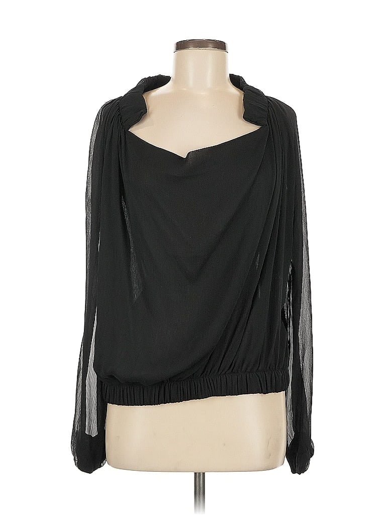 Pre-owned Vertigo Paris 3/4 Sleeve Blouse In Black