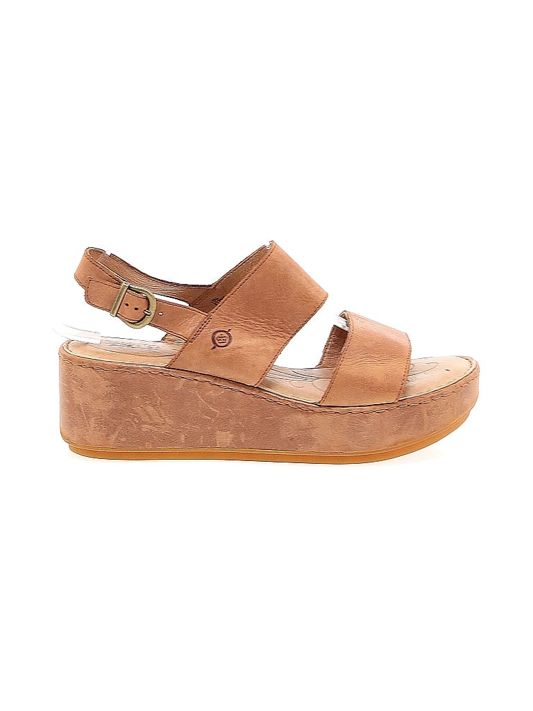 Born Handcrafted Footwear Tan Brown Wedges Size 10 - 56% off | ThredUp