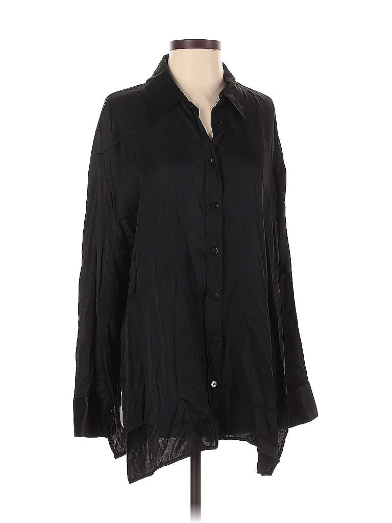 Click to view more detailed imagery on our partner's website Pre-owned Zara Long Sleeve Blouse In Black