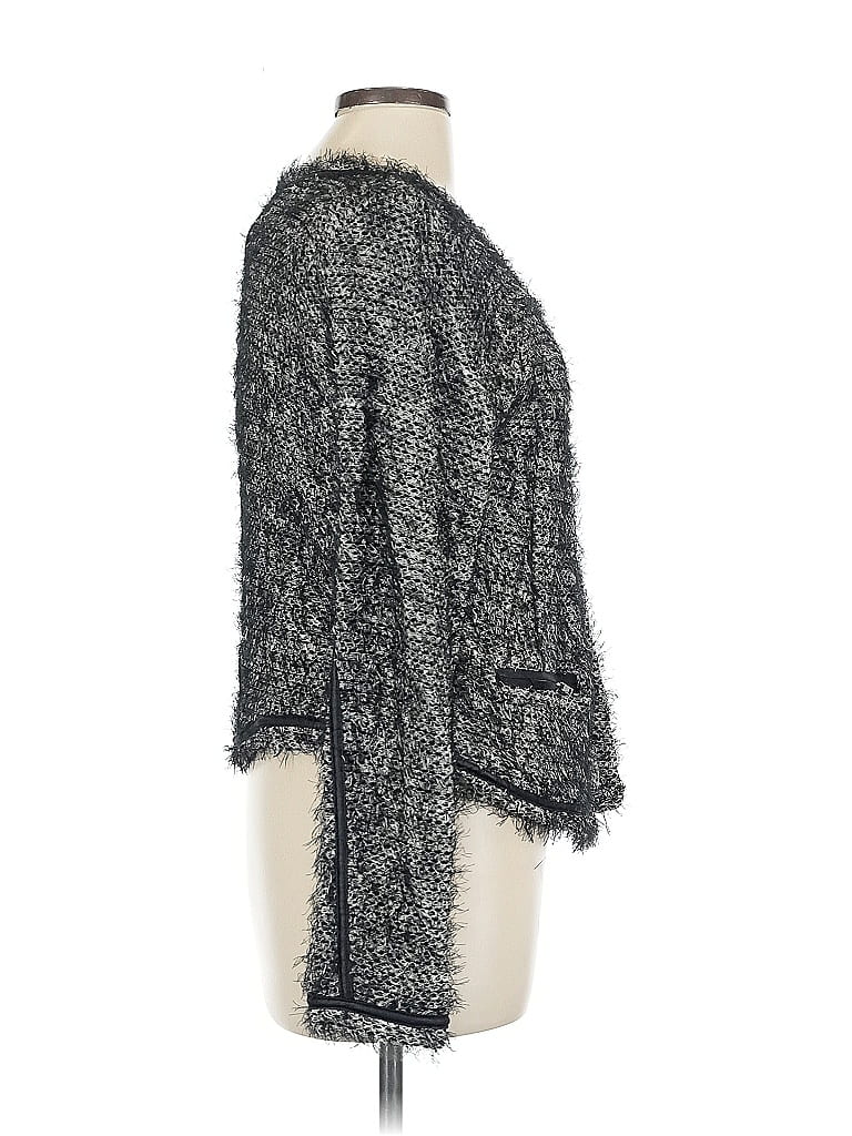 Pre-owned Lindex Faux Fur Jacket In Gray