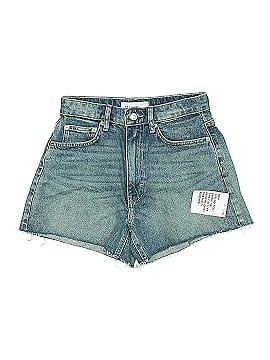 Alexander Wang 100% Cotton Blue Denim Shorts Size 26 waist