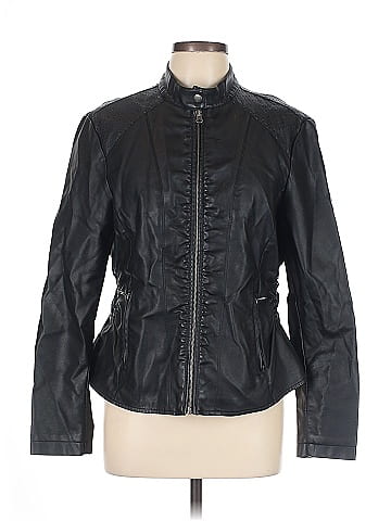 Baccini Faux Leather Jacket (view 1)