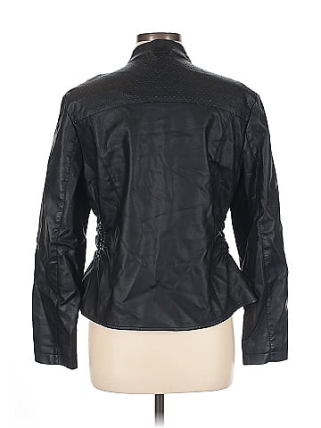 Baccini Faux Leather Jacket (view 2)