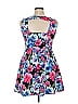 Lily Rose Floral Blue Casual Dress Size XL - photo 2