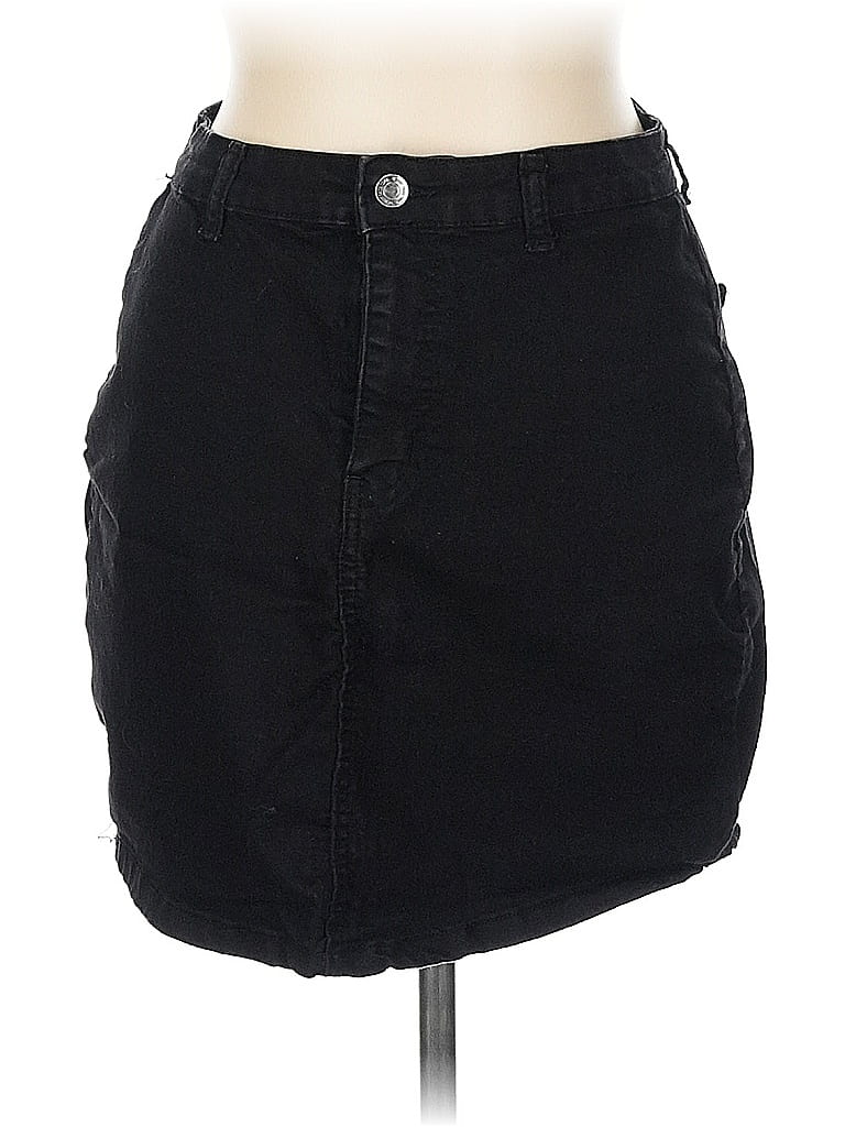 Click to view more detailed imagery on our partner's website Pre-owned Don't Think Twice Denim Skirt In Black