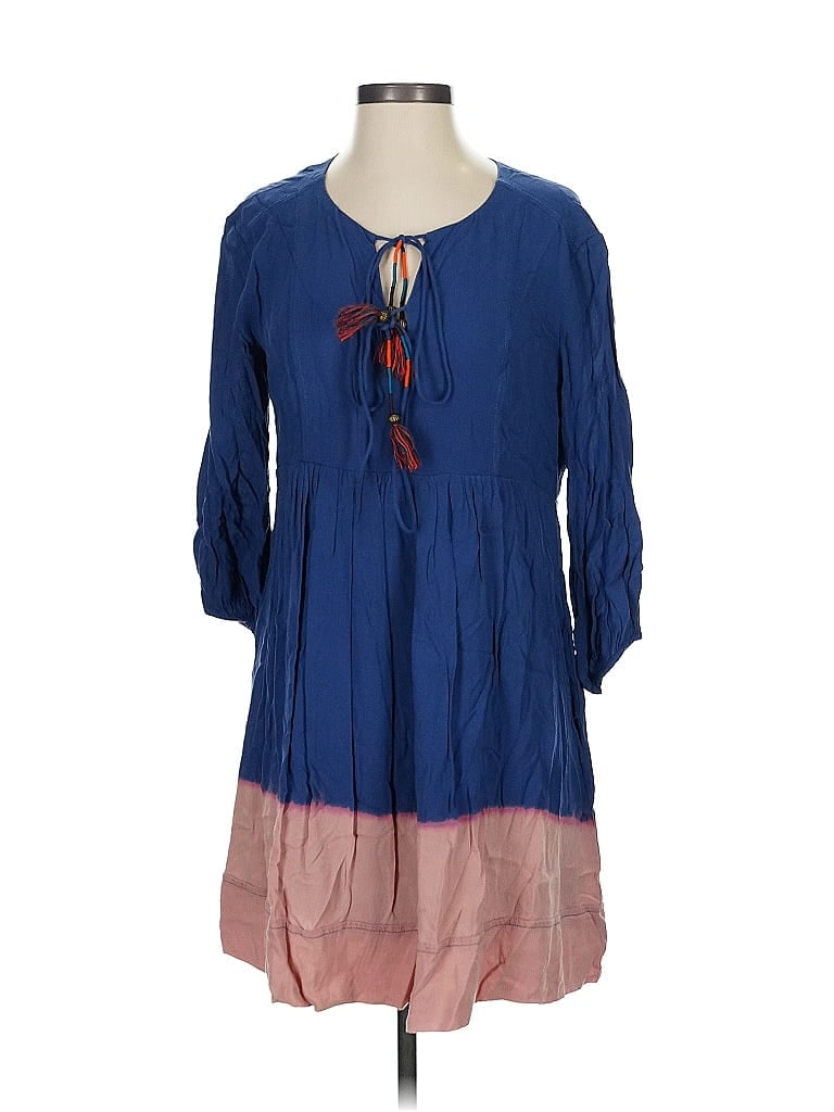 Pre-owned Holding Horses Casual Dress In Blue