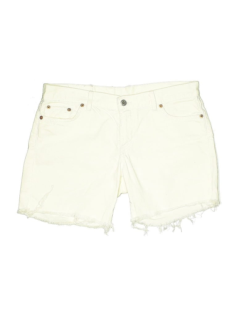 Pre-owned Lucky Brand Denim Shorts In White