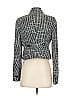 Ann Taylor LOFT Houndstooth Gray Black Jacket Size 4 - photo 2