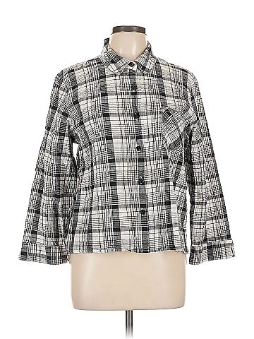 Habitat 3/4 Sleeve Button-Down Shirt (view 1)