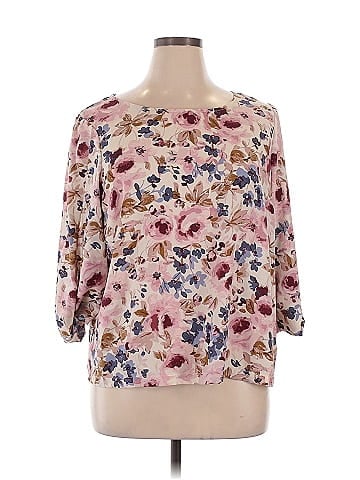 LC Lauren Conrad 3/4 Sleeve Blouse (view 1)
