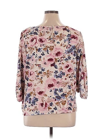 LC Lauren Conrad 3/4 Sleeve Blouse (view 2)