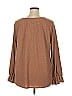 Honeyme Brown Long Sleeve Blouse Size XL - photo 2