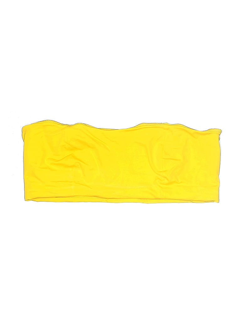 Click to view more detailed imagery on our partner's website Pre-owned Peixoto Swimsuit Top Yellow Swimwear