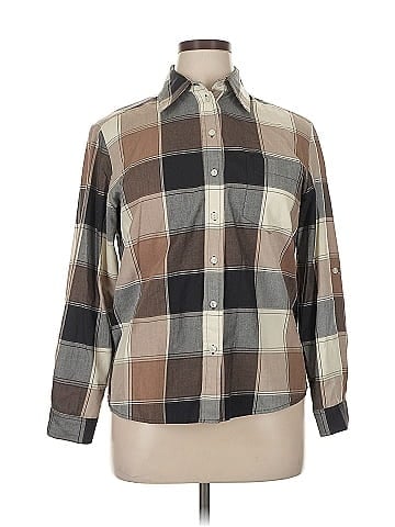 Allison Daley Long Sleeve Button-Down Shirt (view 1)