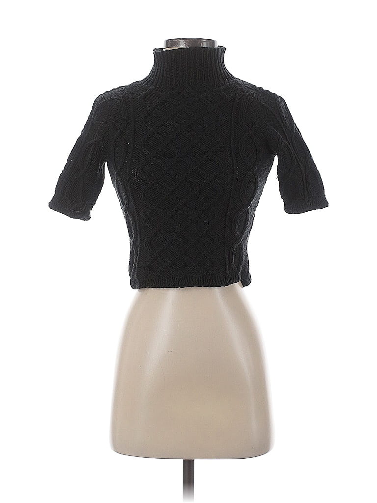 Pre-owned Assorted Brands Turtleneck Sweater In Black