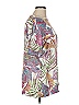 Lasserre 100% Polyester Tropical Silver White Short Sleeve Blouse Size EU 48 / US 18 - photo 4