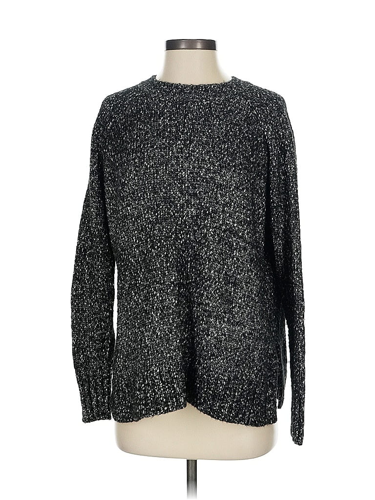 Pre-owned Ann Taylor Loft Pullover Sweater In Black