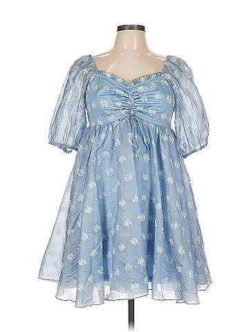 Boho Blu Cocktail Dress (view 1)