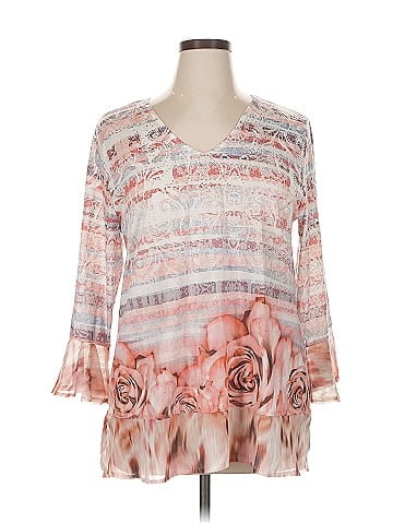One World 3/4 Sleeve Blouse (view 1)