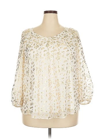 LC Lauren Conrad 3/4 Sleeve Blouse (view 1)