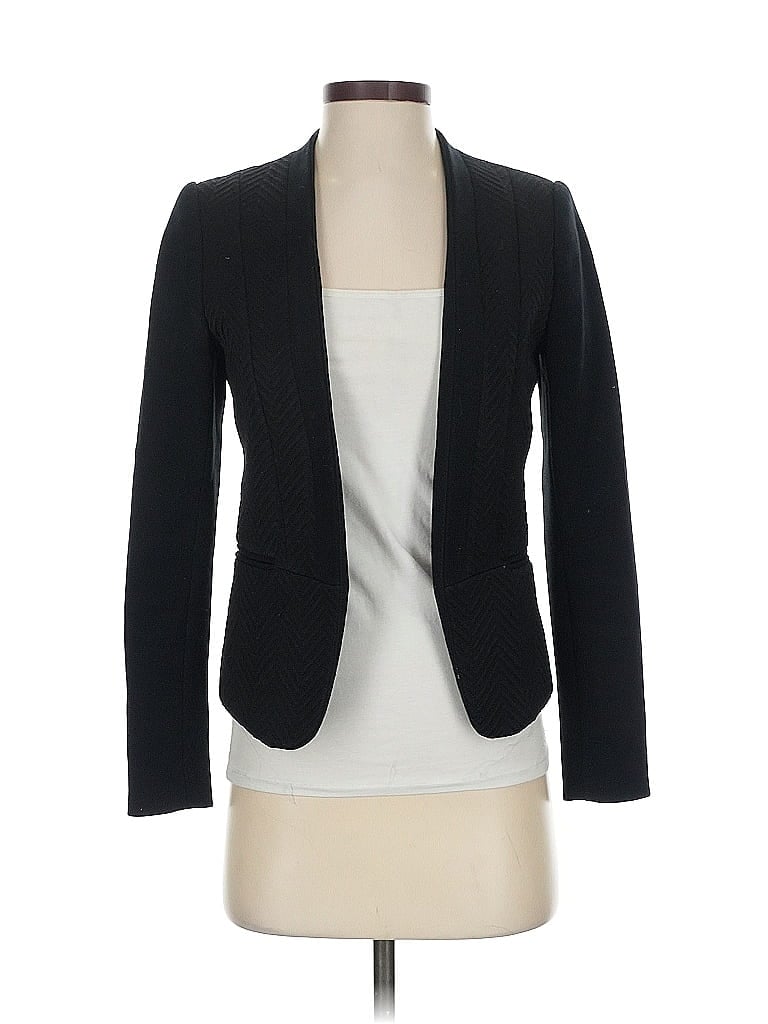 Pre-owned H&m Blazer Jacket In Black