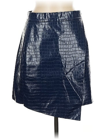Porridge Faux Leather Skirt (view 1)