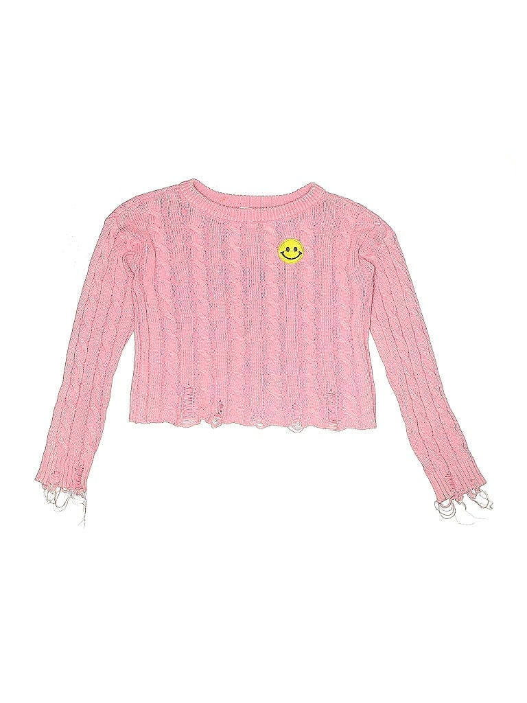 Click to view more detailed imagery on our partner's website Pre-owned Design History Kids' Pullover Sweater In Pink