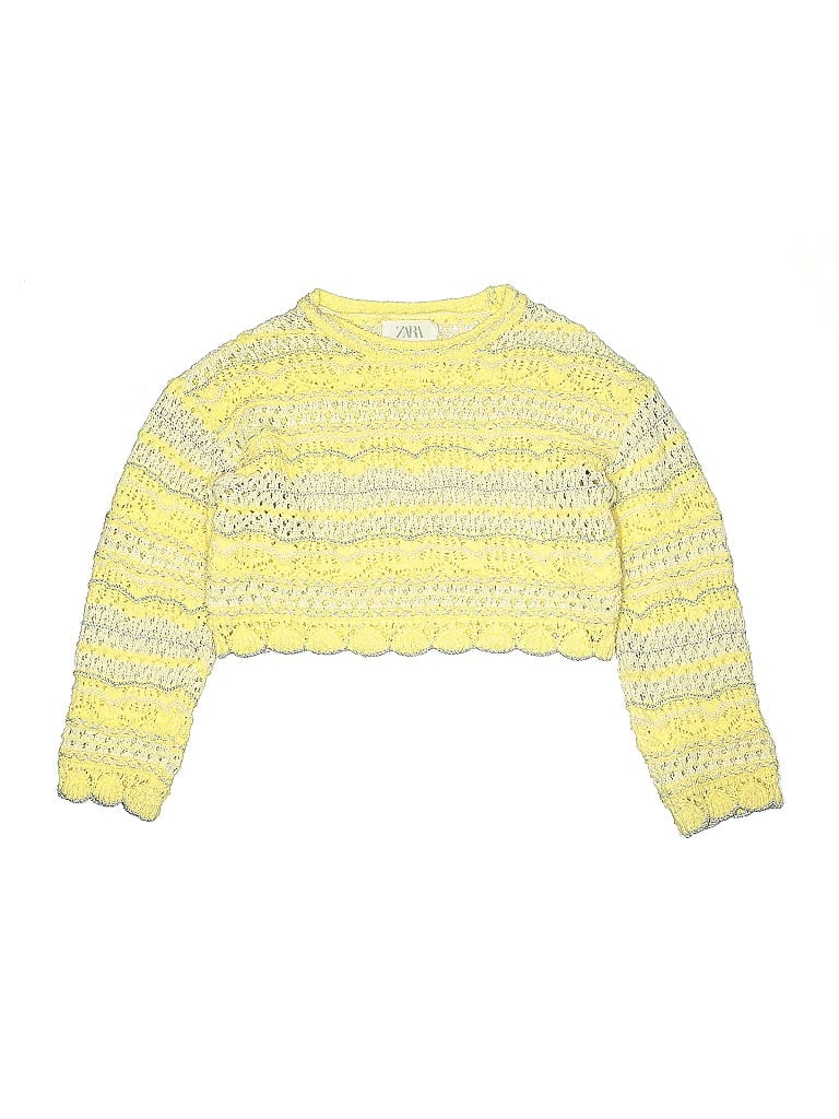 Pre-owned Zara Kids' Pullover Sweater In Yellow