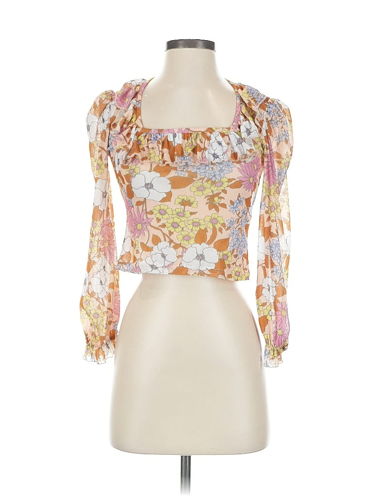 Pre-owned Miss Selfridge 3/4 Sleeve Blouse In Pink