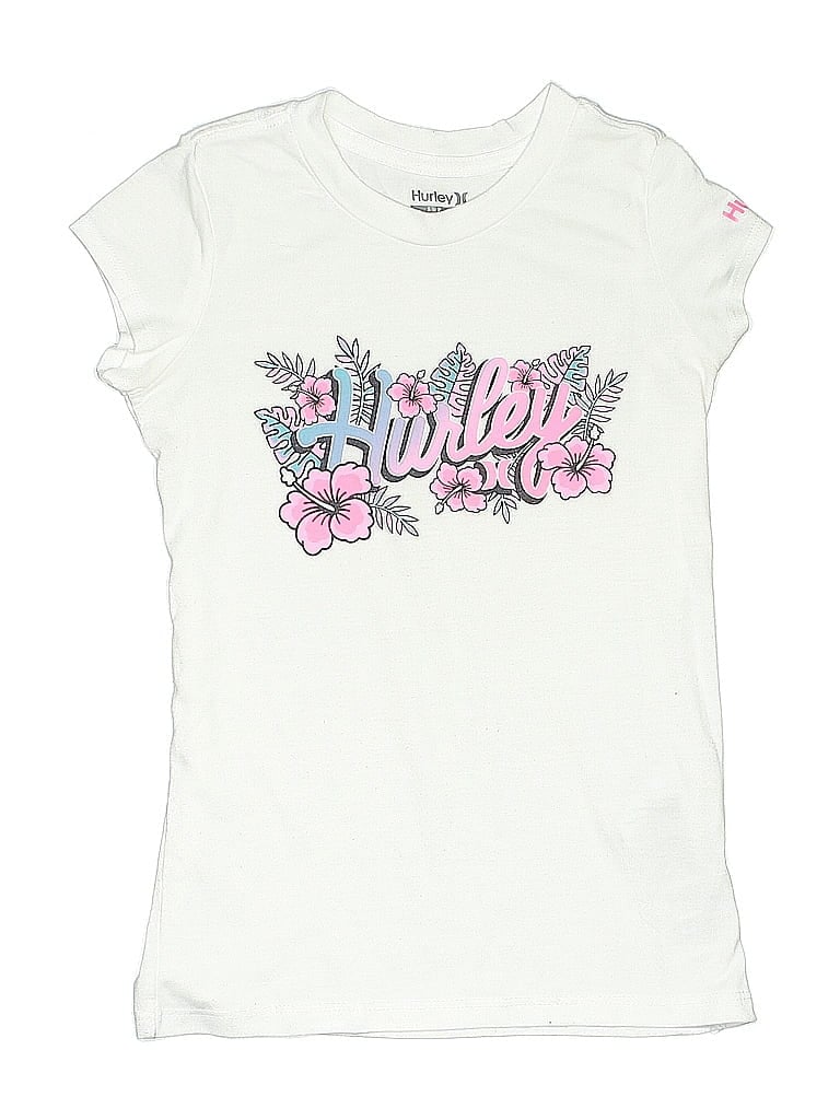 Click to view more detailed imagery on our partner's website Pre-owned Hurley Kids' Short Sleeve T-shirt In White