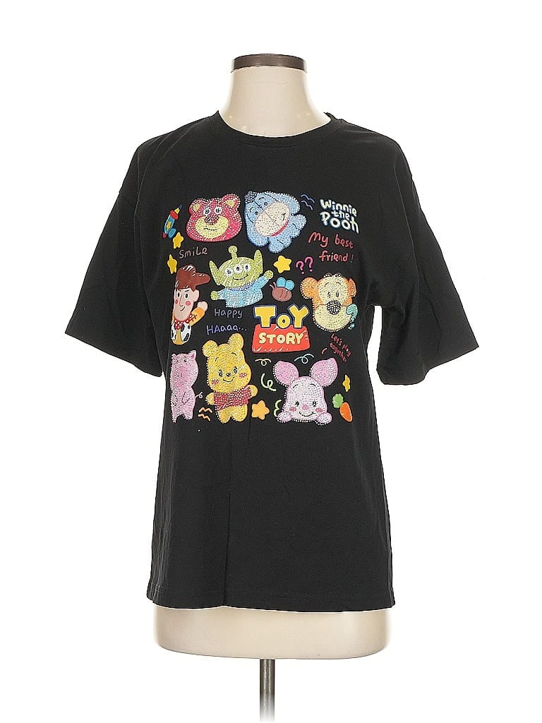 Pre-owned Assorted Brands Short Sleeve T-shirt In Black