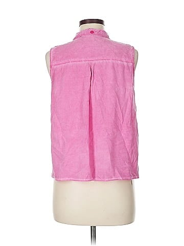 Velvet Heart Sleeveless Button-Down Shirt (view 2)