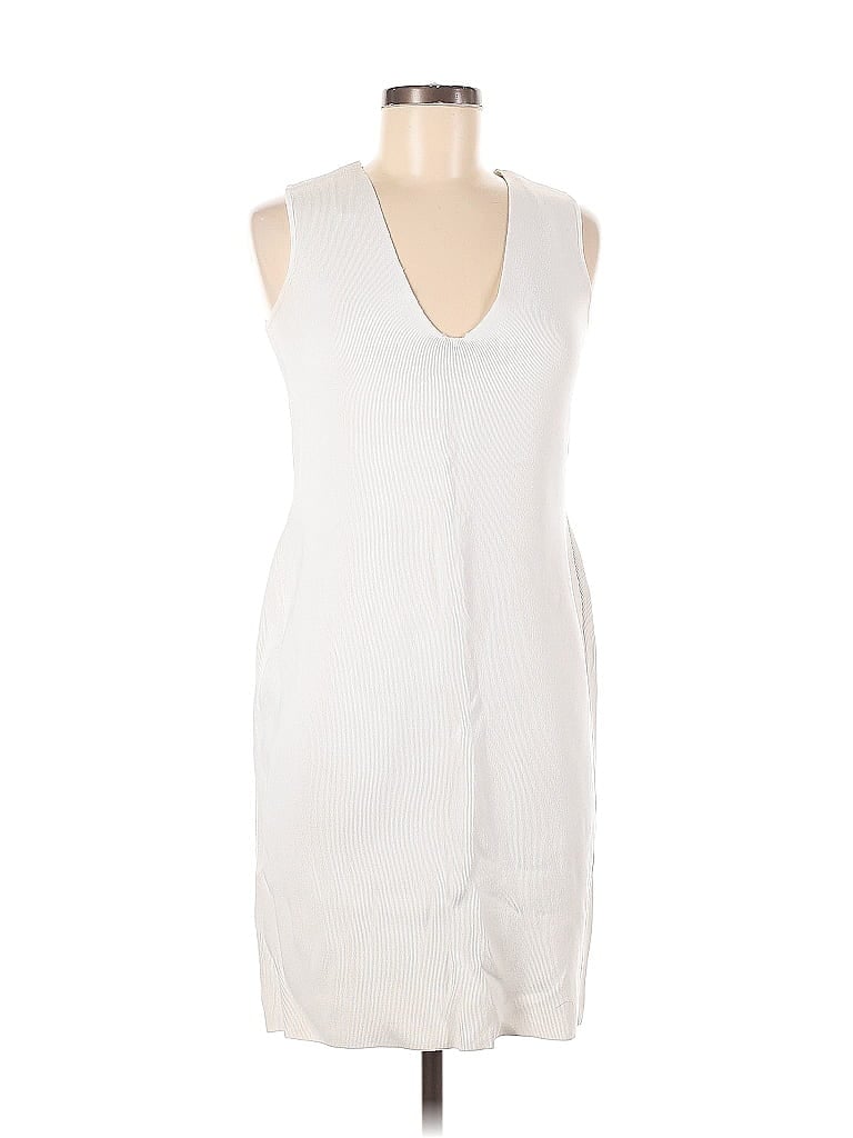 Pre-owned Zara Casual Dress In White