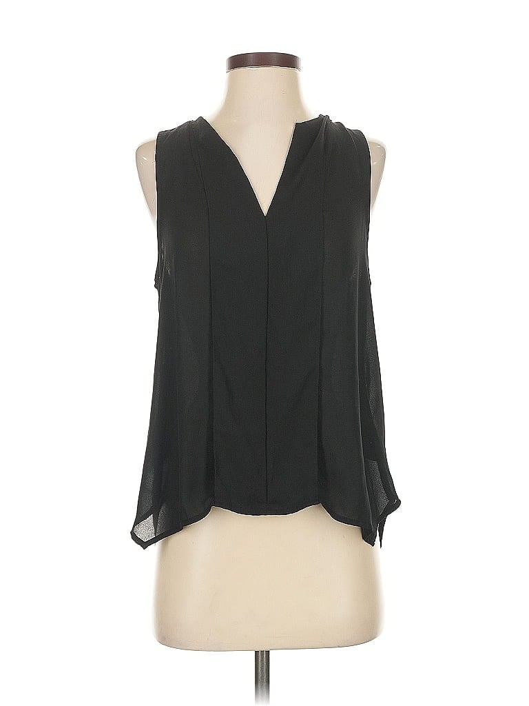 Pre-owned Maeve Sleeveless Blouse In Black