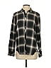 Dylan Plaid Black Long Sleeve Button-Down Shirt Size S - photo 1