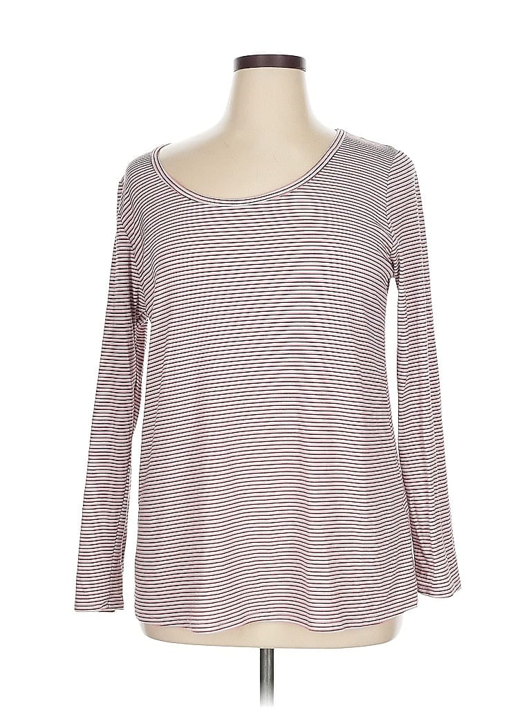 Pre-owned Lularoe 3/4 Sleeve T-shirt In Burgundy