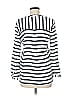 Zara Basic 100% Viscose Stripes White 3/4 Sleeve Blouse Size M - photo 2