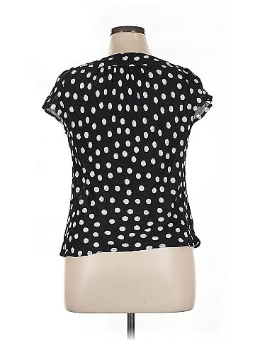 AK Anne Klein Short Sleeve Silk Top (view 2)
