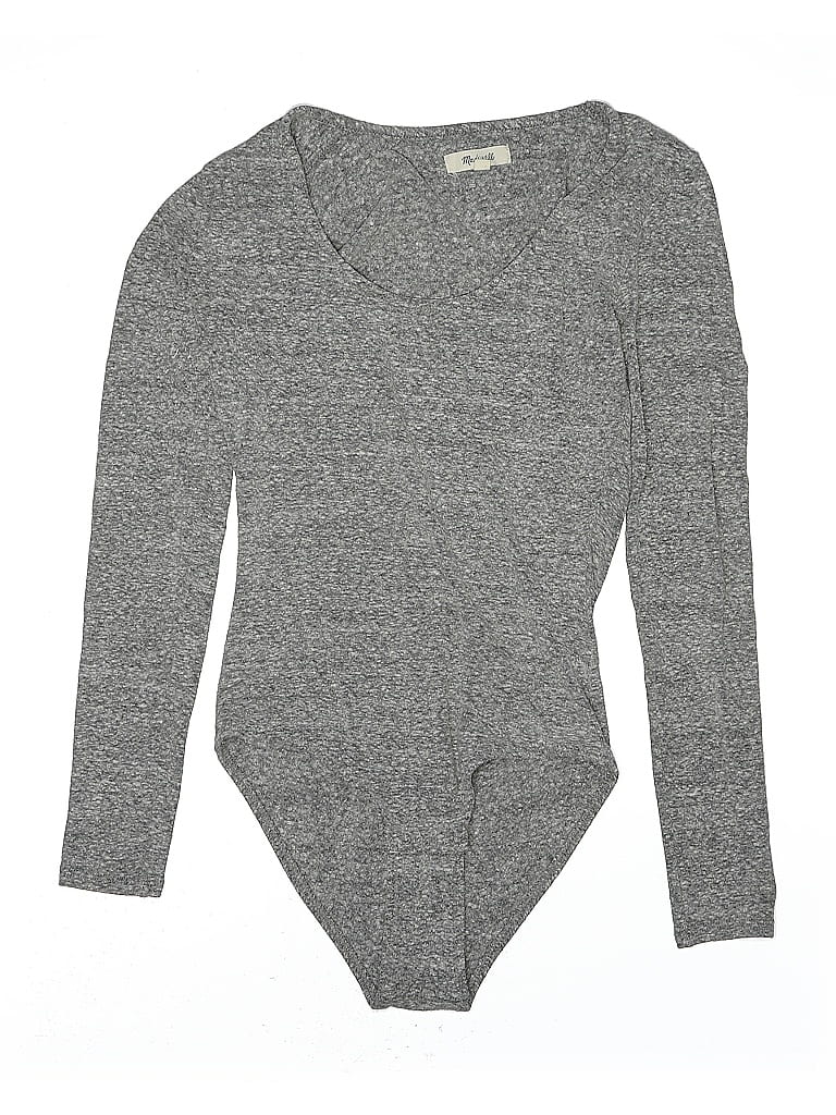 Pre-owned Madewell Bodysuit In Gray