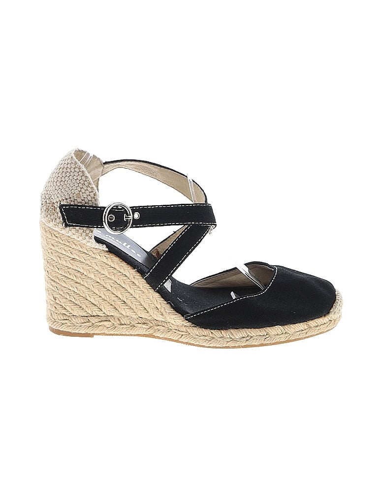 Pre-owned Bettye Muller Wedges In Black